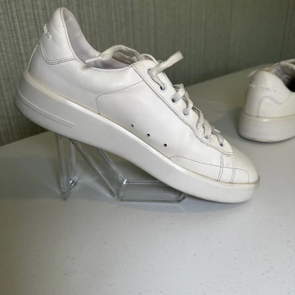 Golden Goose Purestar (GGDB/PURE) White Leather Sneakers, Size 9.5 - Picture 4 of 15